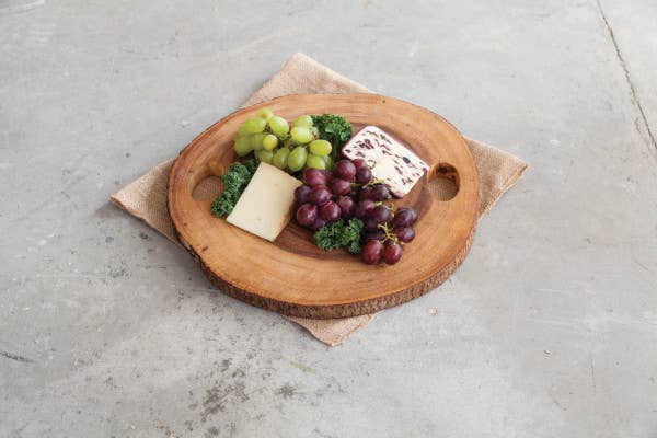 Acacia Natural Round Cheese Board
