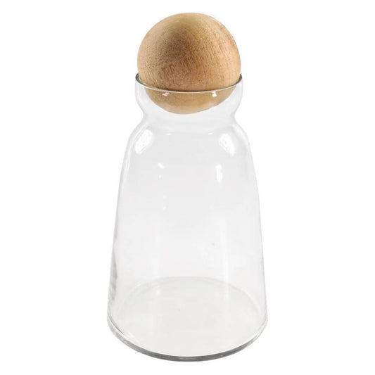 Carafe with Wood Ball Stopper
