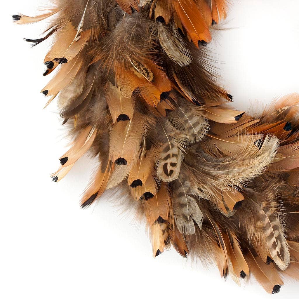 Pheasant Feather Wreath
