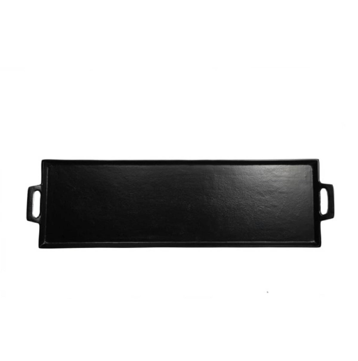 Long Tray with Handles in Black