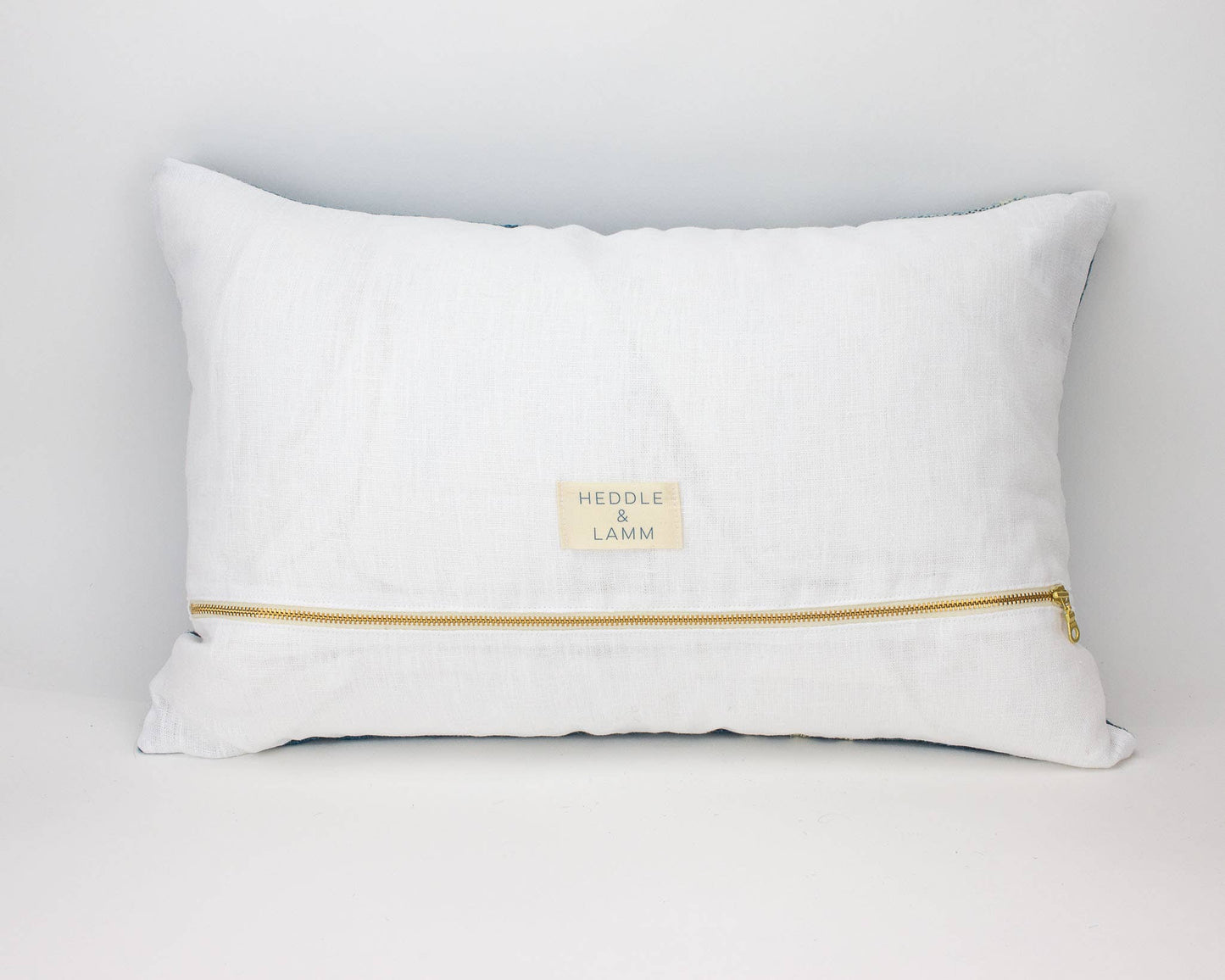 Diya Lumbar - Ivory Indian Wool Pillow Cover