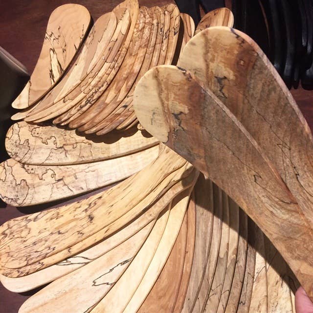 Small Spalted Maple Salad Tosser