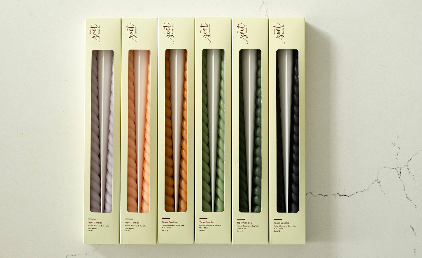 Twisted Taper Candle Sticks - Pair