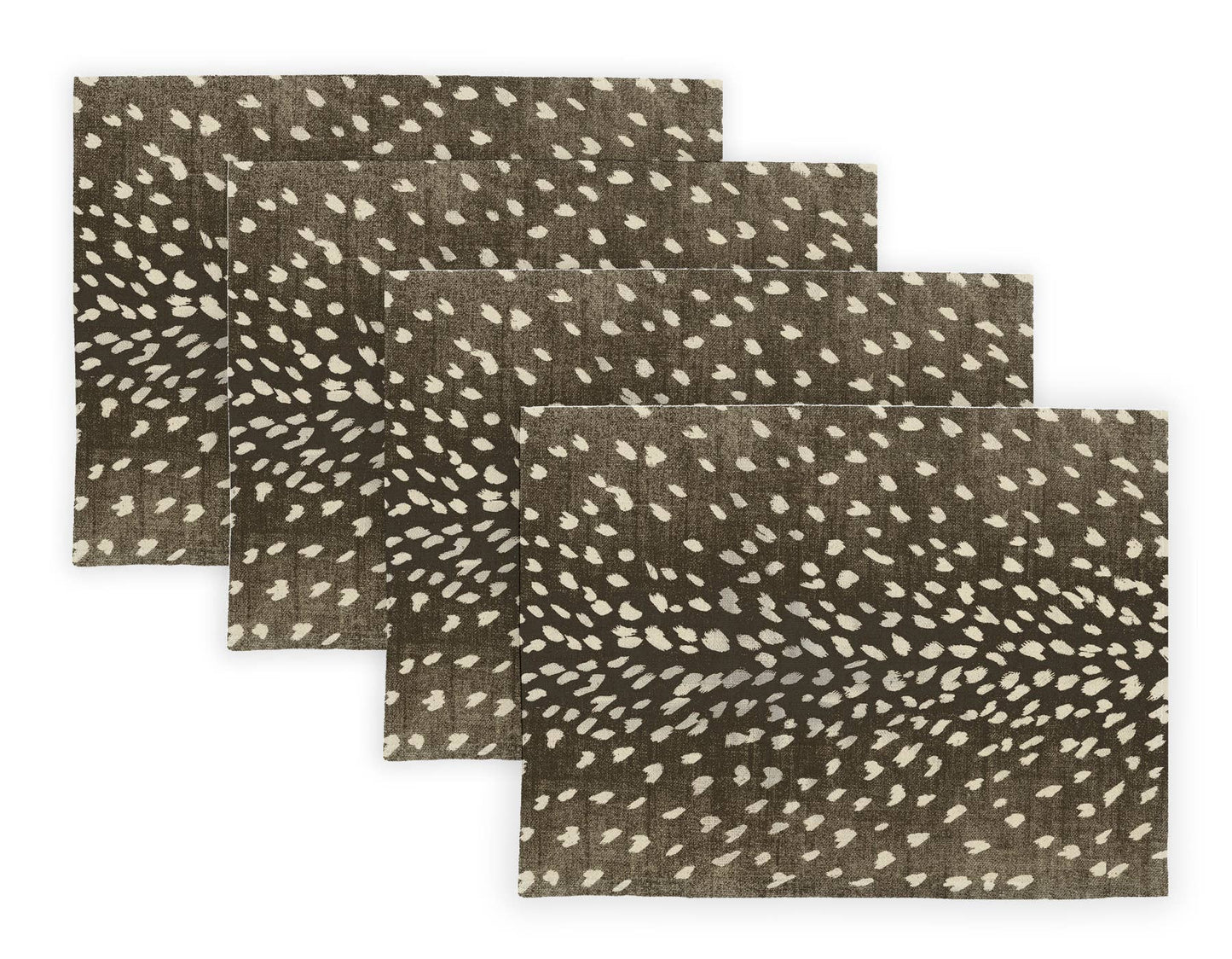 Antelope Linen Placemats - Dark Brown