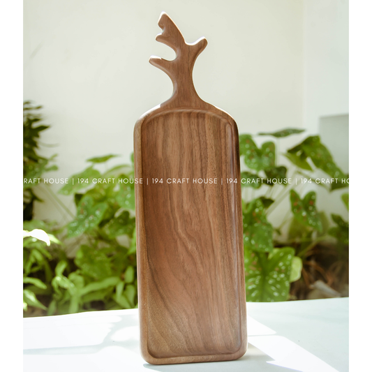 Walnut Wood Tree Branch Cheese Board