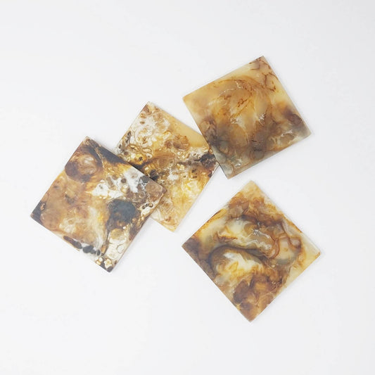 Resin Coasters - Tortoiseshell