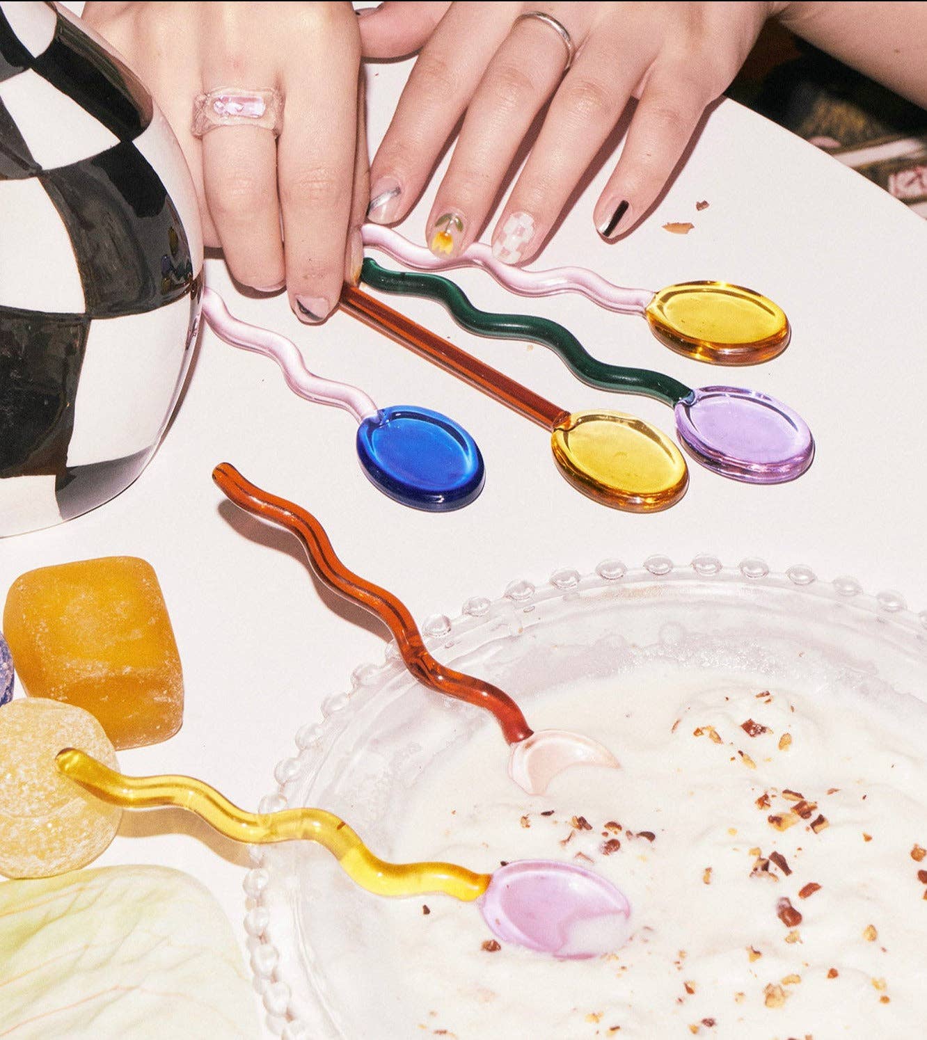 Glass Cocktail Spoon