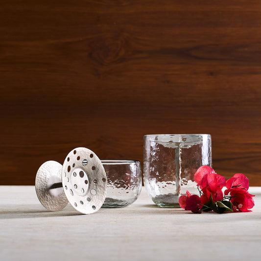 Floral Flower Frog Vase - Tall
