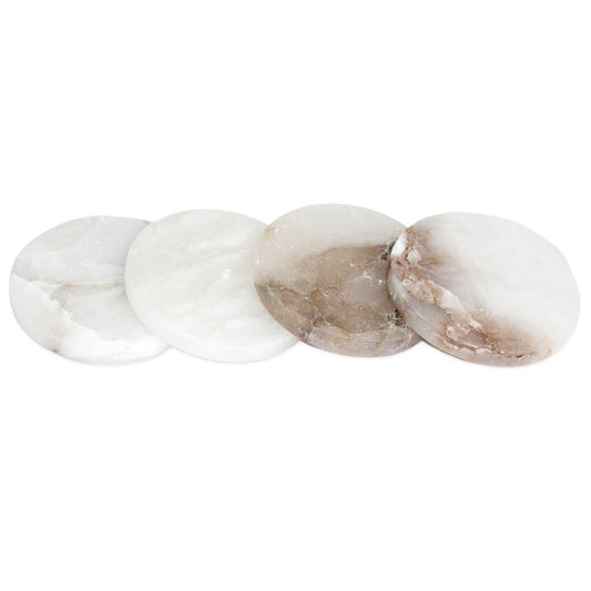 Alabaster Coasters - Set of 4