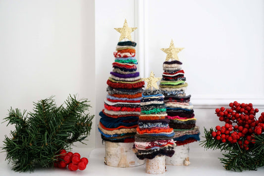 Felted Wool Christmas Trees - Assorted Sizes