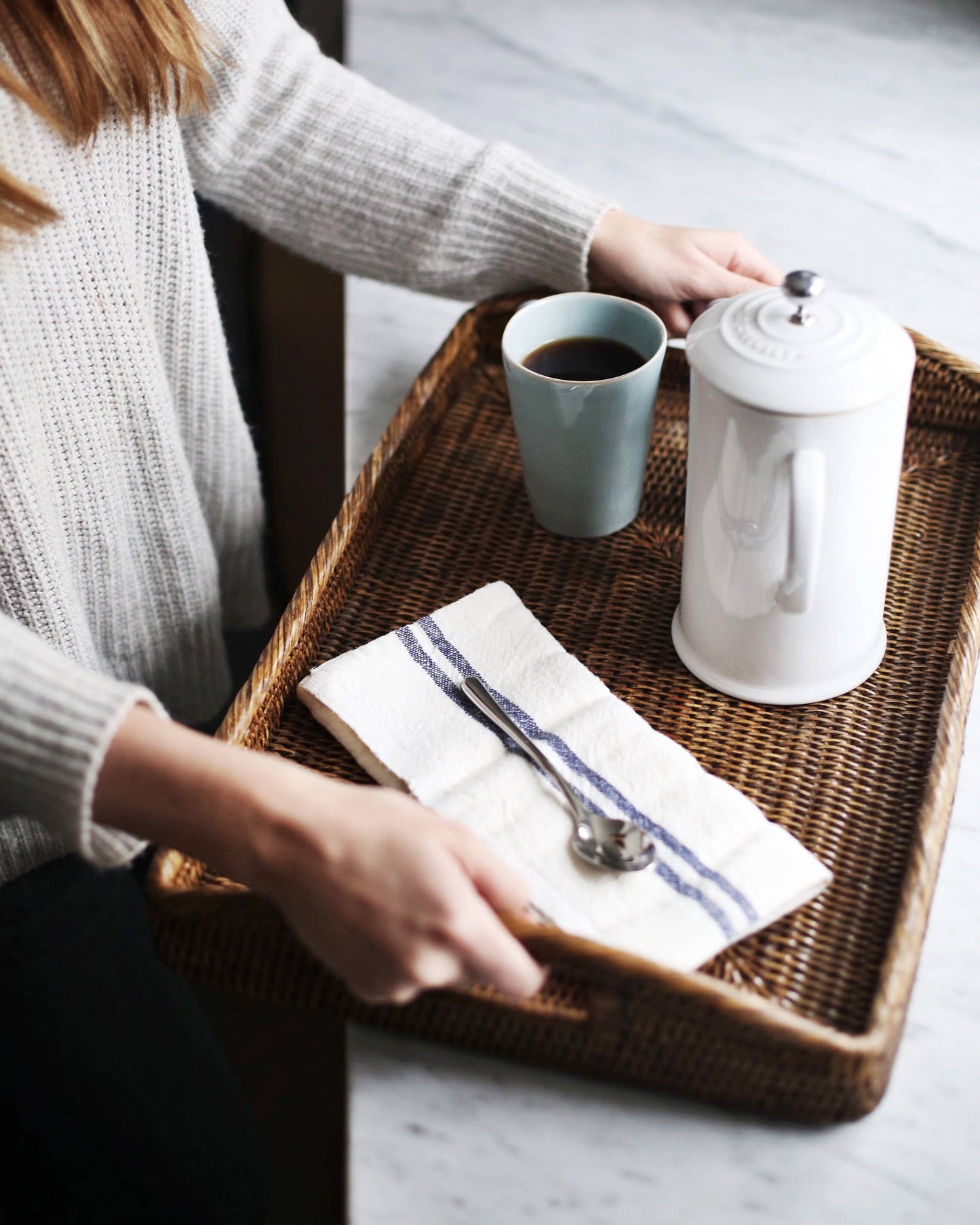 Large Rectangular Morning Tray