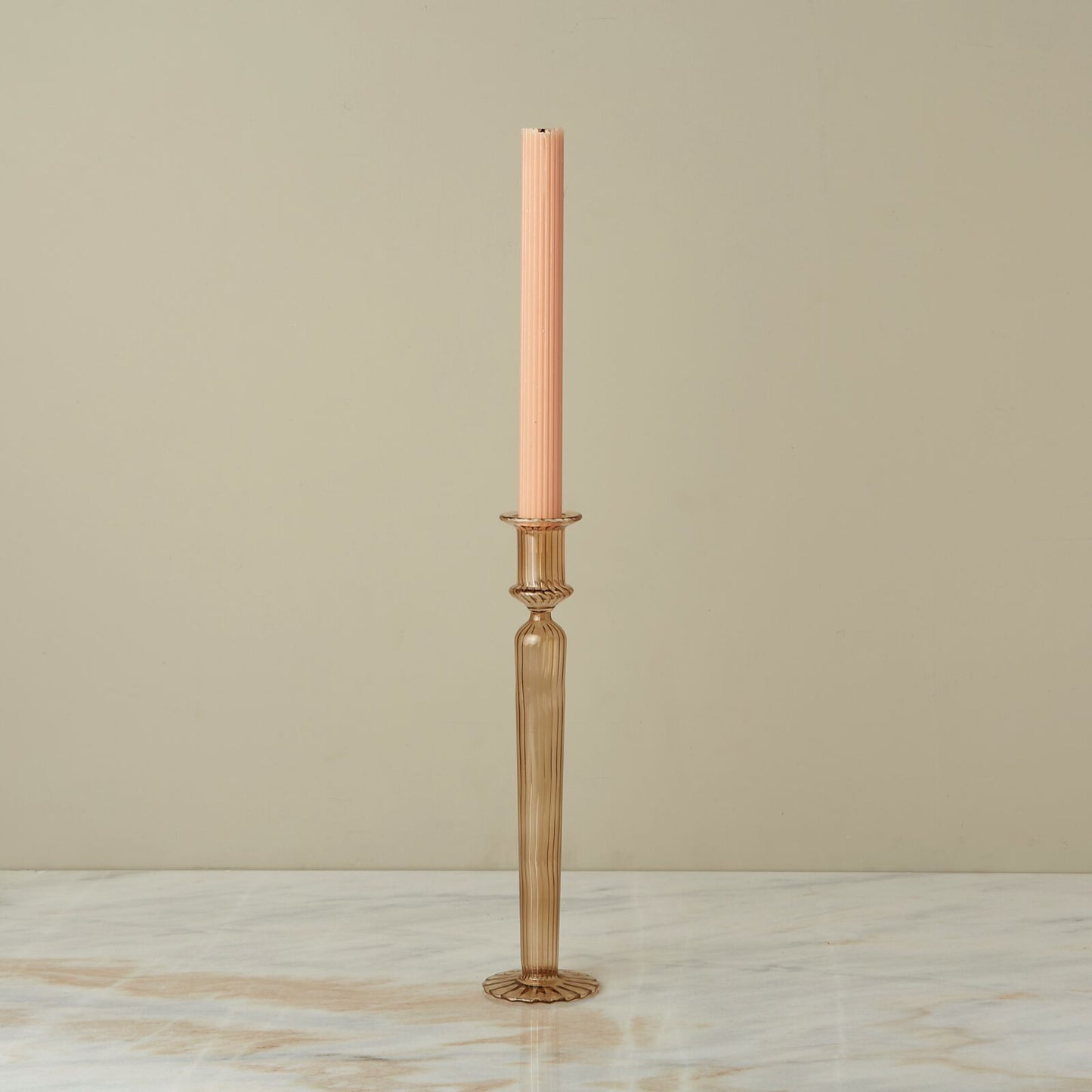 Glass Candle Holder