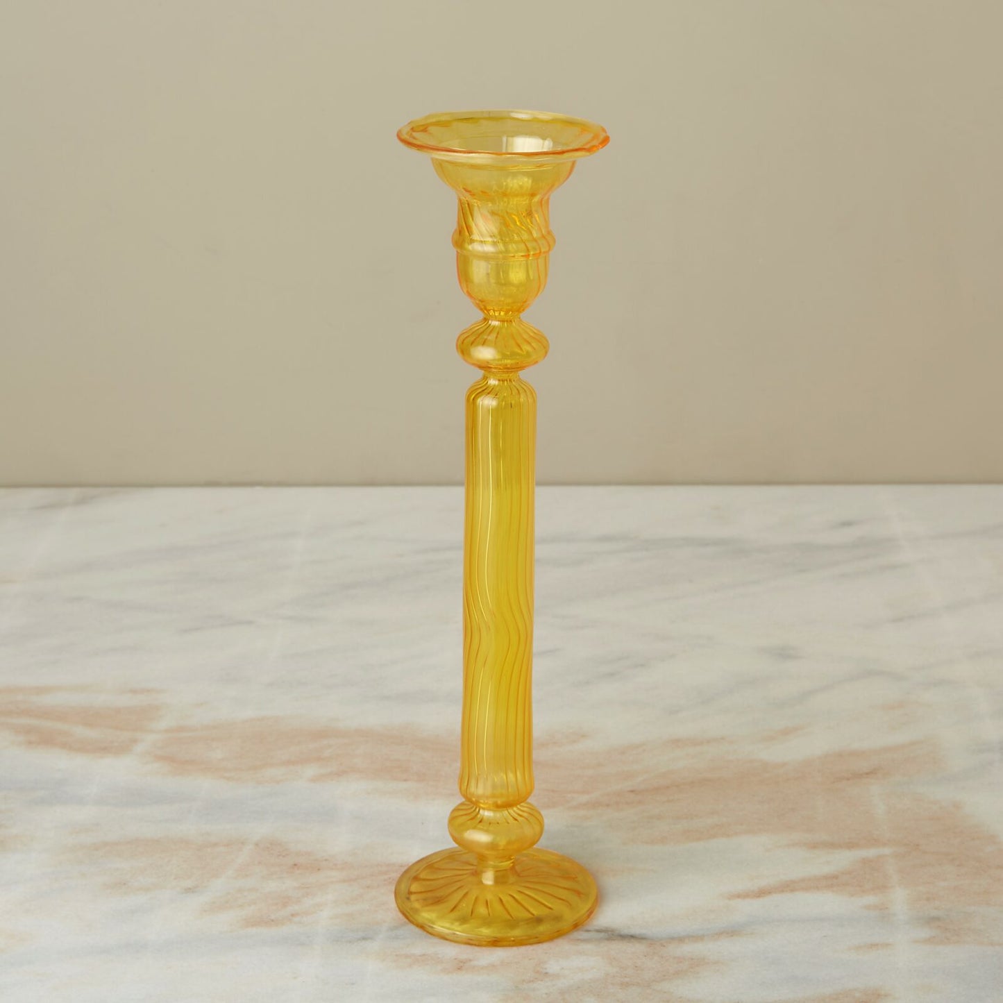 Glass Candle Holder