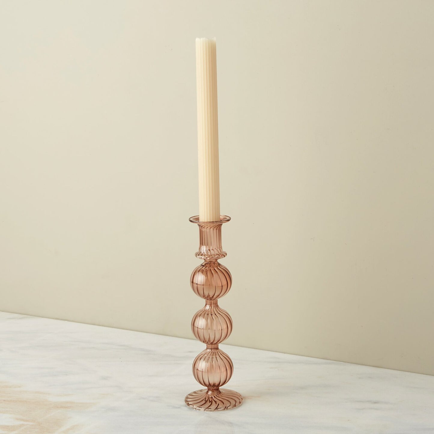 Glass Candle Holder