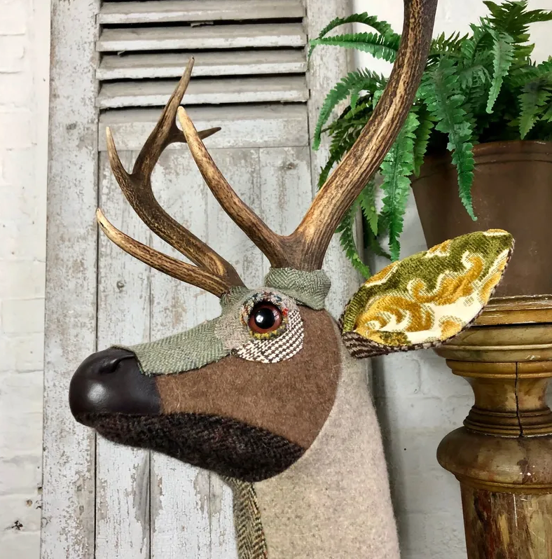 Textile Deer Head - Scott