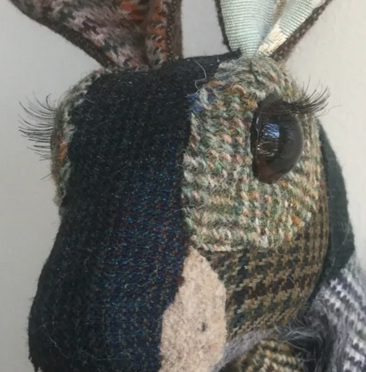 Textile Hare Head - Henry