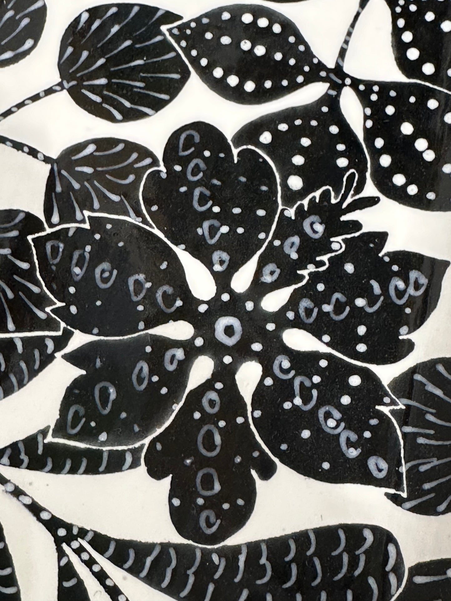 Cocktail Tray - Bali Toile in Black