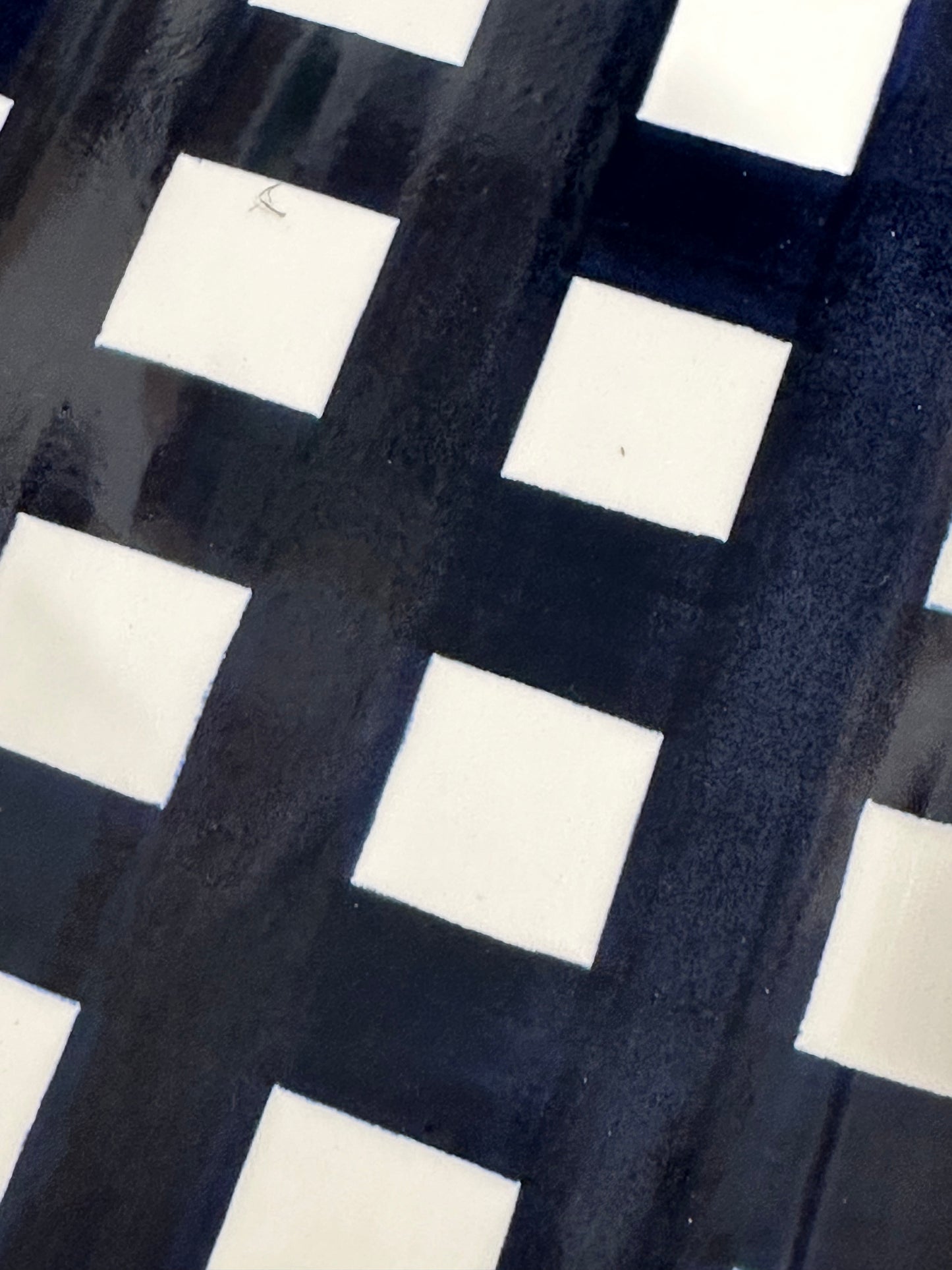 Cocktail Tray - Gingham in Delft