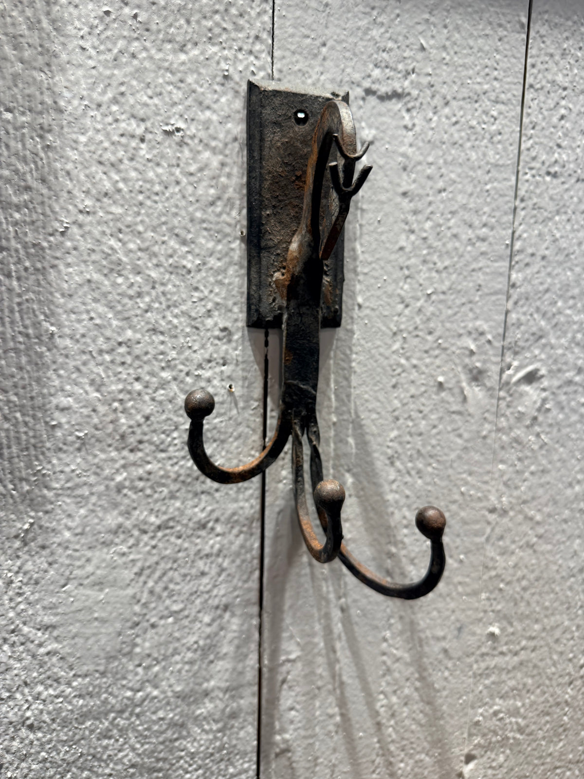 Vintage Forged Iron Horse Head Wall Hook