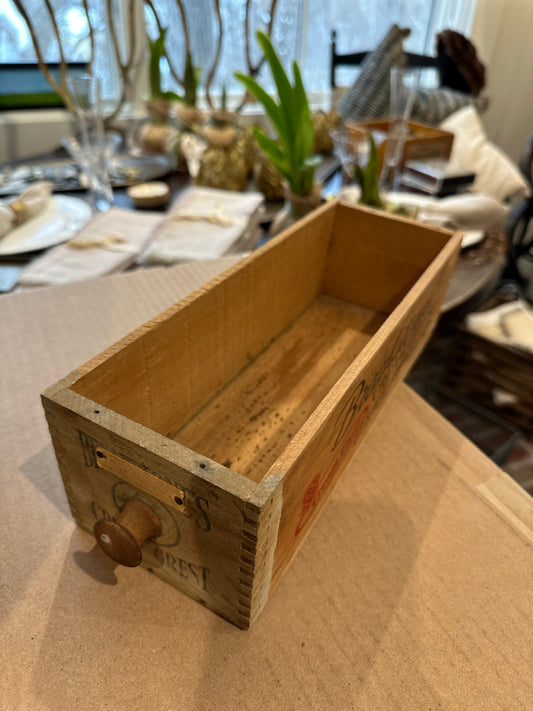 Vintage Wooden Cheese Boxes
