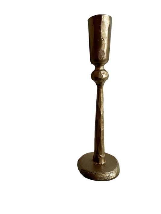 Brass Taper Candle Holder - Ball