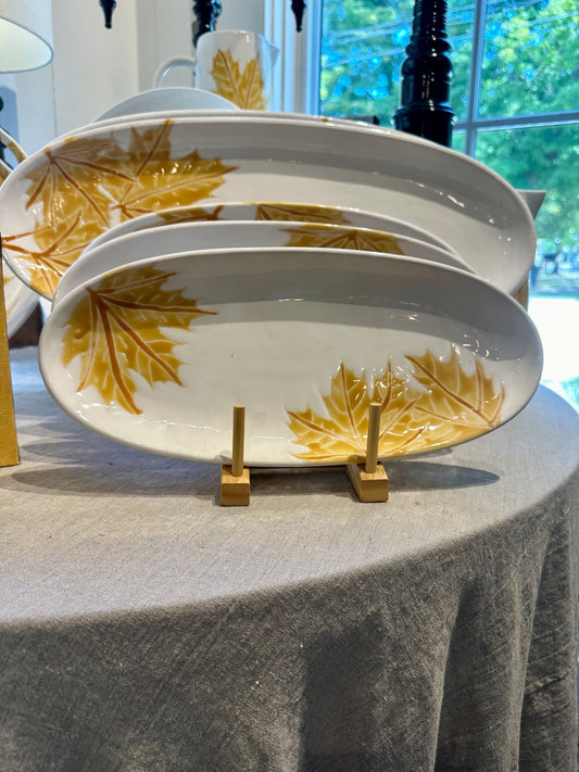 Fall Leaves Medium Oval Platter