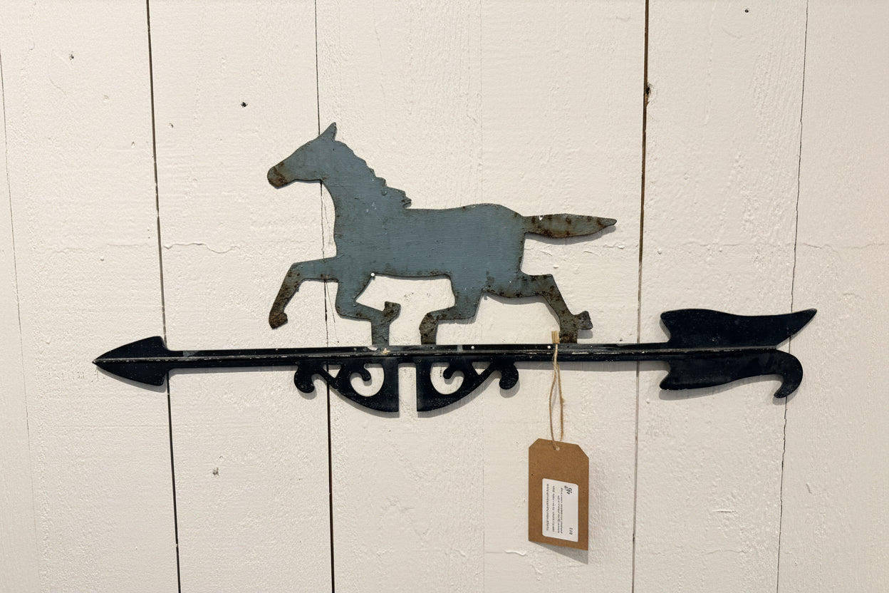 Vintage Metal Horse Weathervane