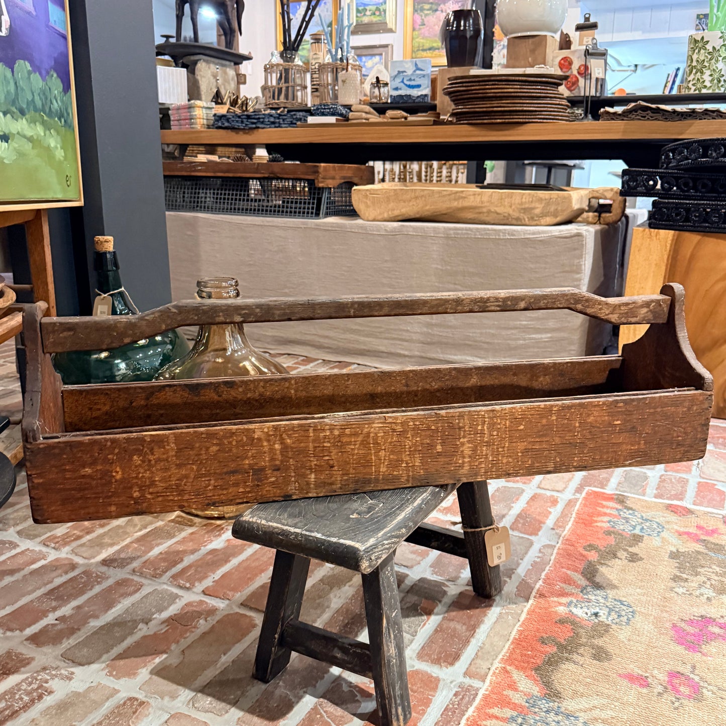 Vintage Antique Tool Tote