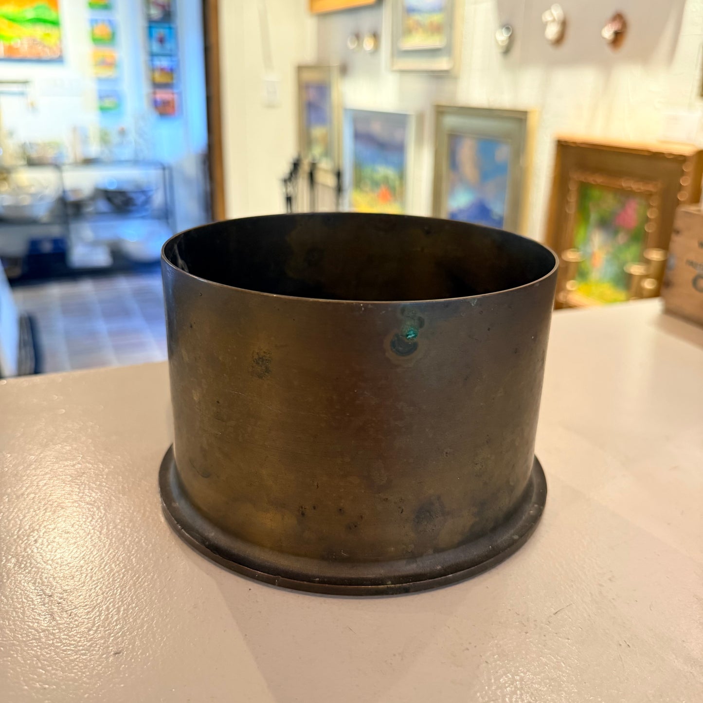 Vintage Trench Art Brass Shell