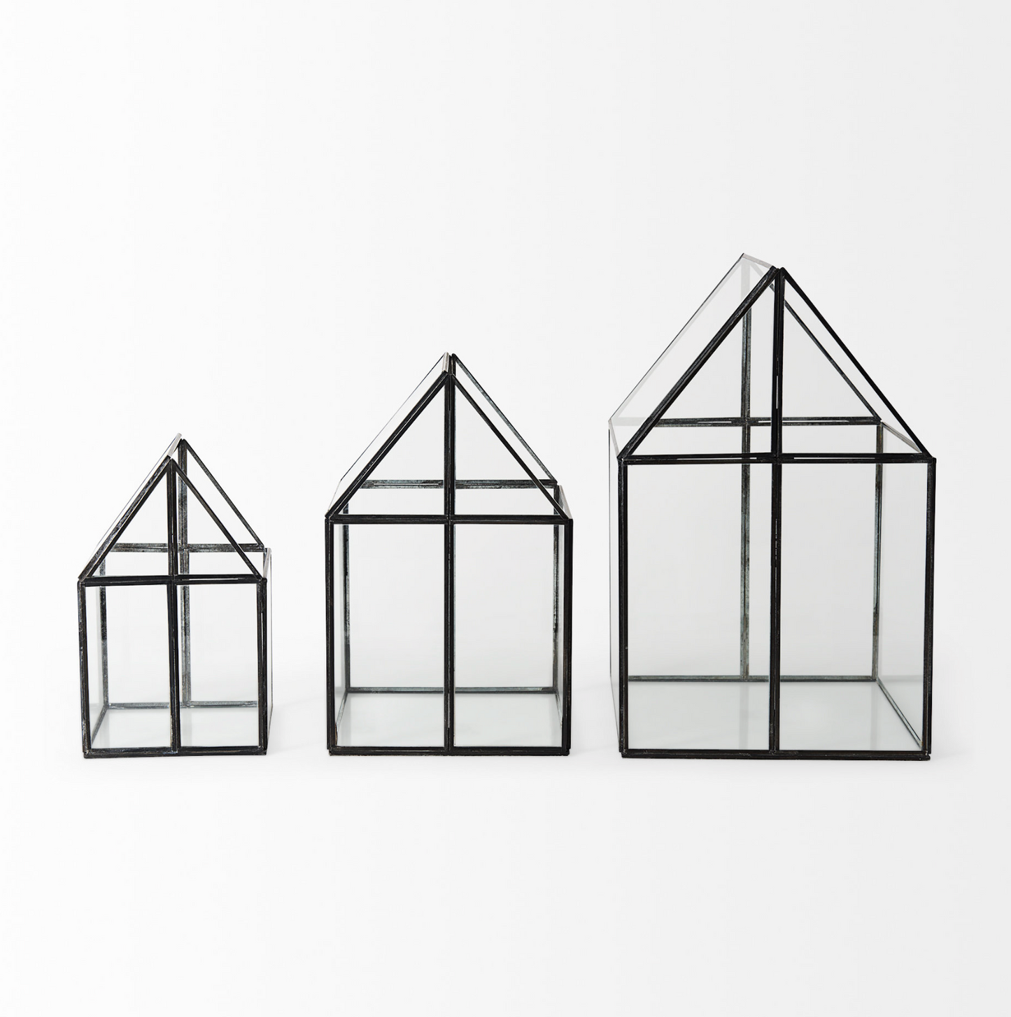 Glass Terrarium in Gunmetal