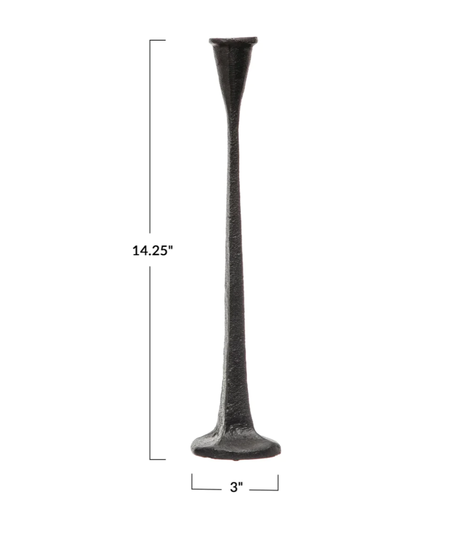 Cast Iron Candle Holder - Tall