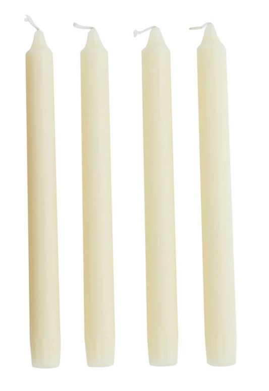 Unscented Taper Candle Stick - White, Singles