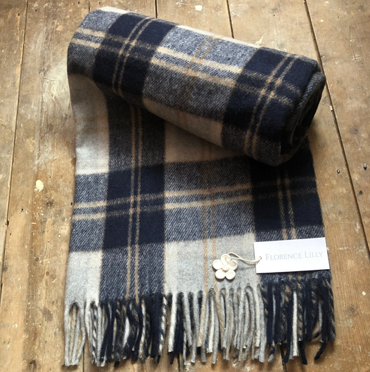 Recycled Plaid Wool Blankets