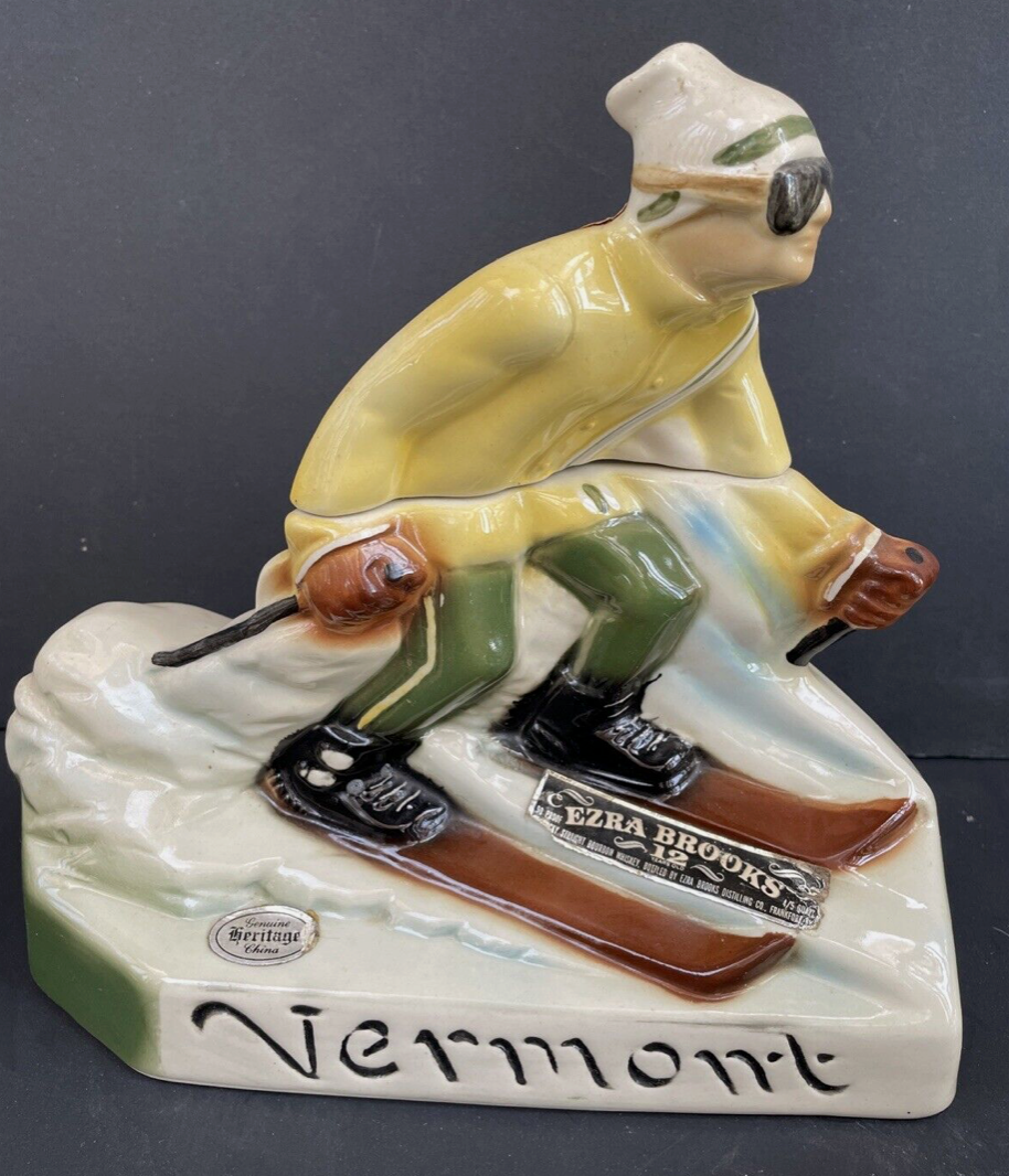 Vintage - Vermont Skier Liquor Bottle