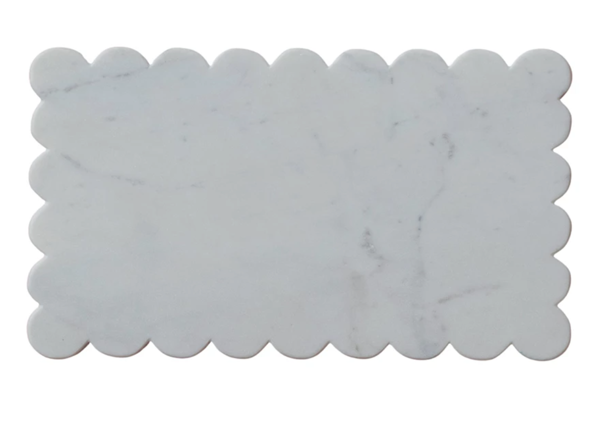 Marble Scalloped Cheese Board
