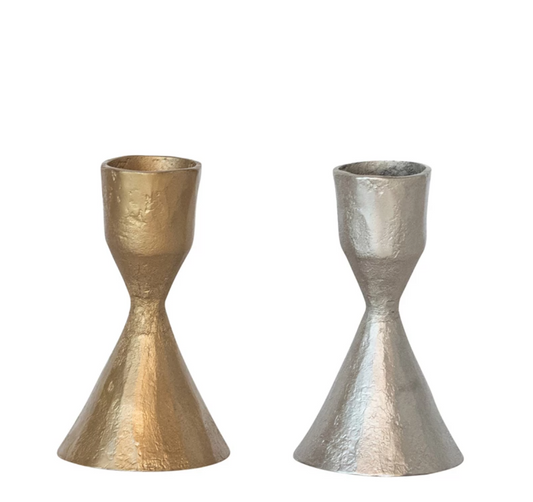 Hand Forged Cast Iron Short Cone Taper Candle Holder