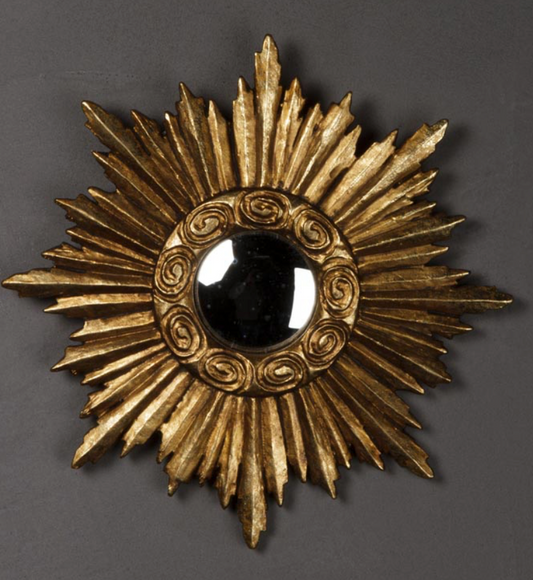 Sun Mirror in Gold