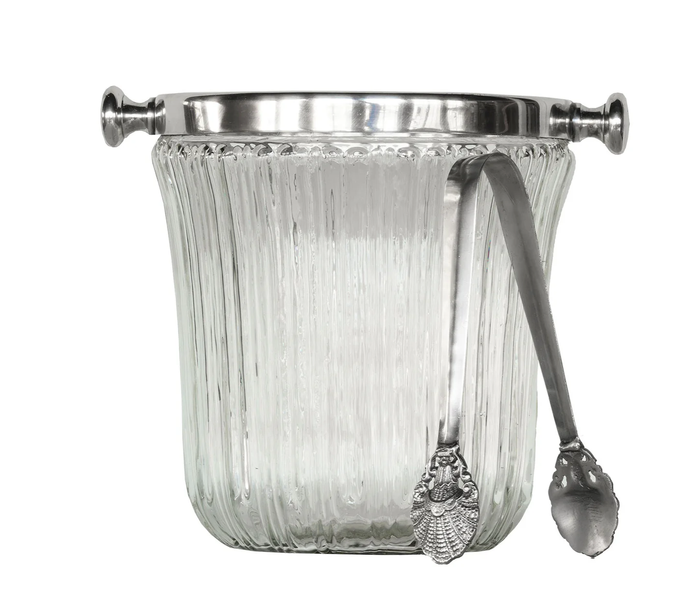 Silver Trim Ice Bucket