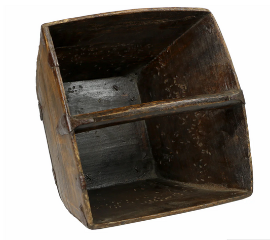 Vintage Wood Rice Container