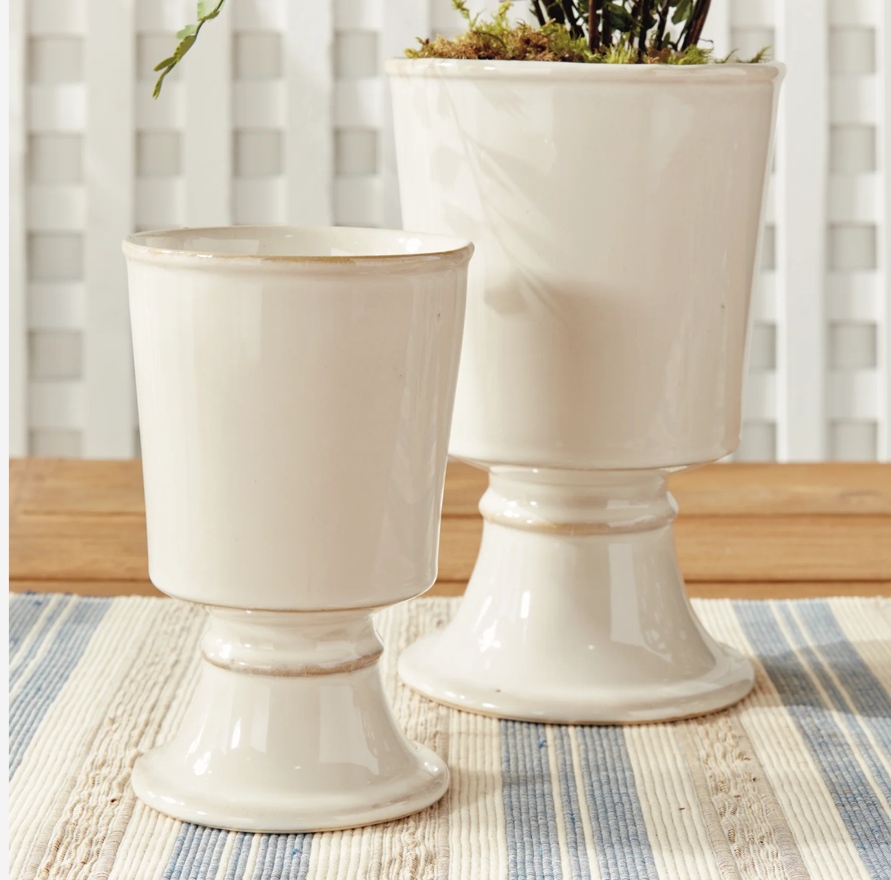 Footed Cache Pots