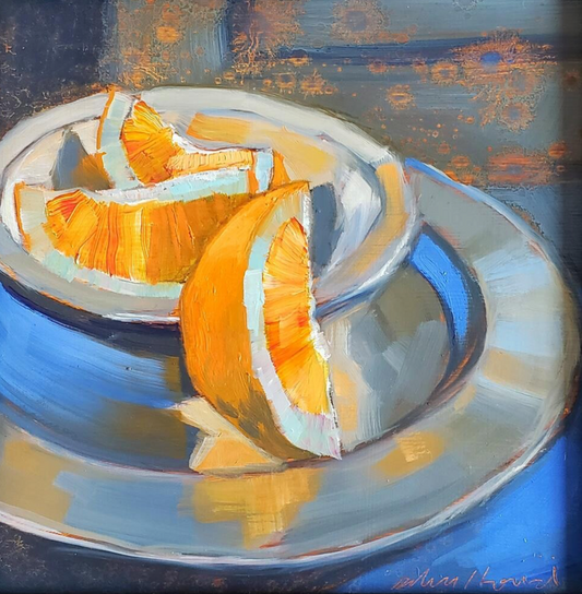 Orange & Ultramarine Blue