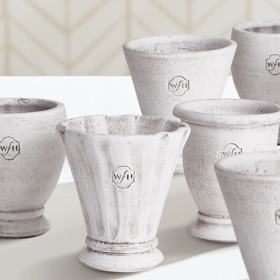 White Cachepots