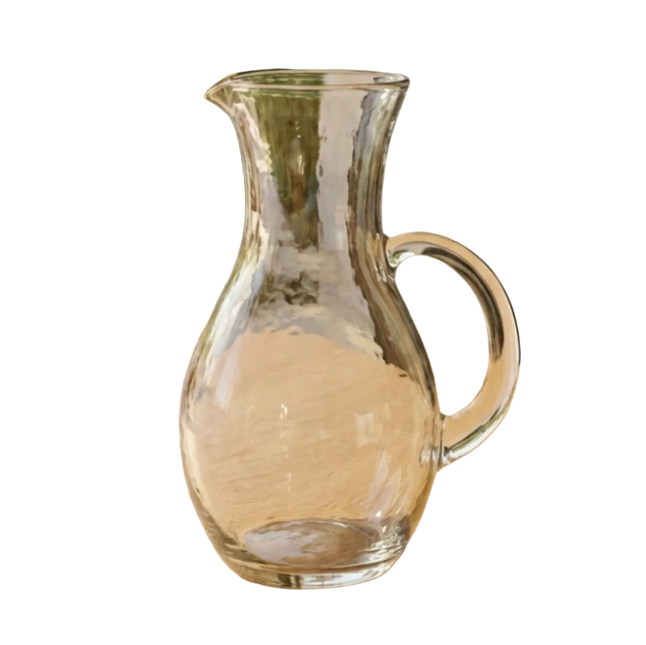 Pebble Glass Teardrop Pitcher