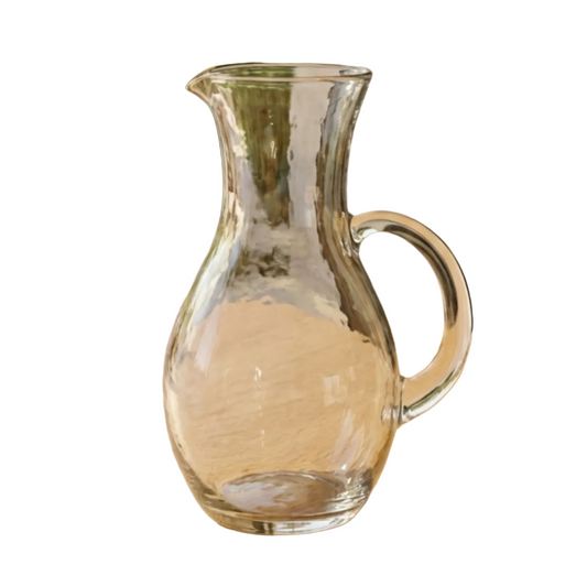 Pebble Glass Teardrop Pitcher