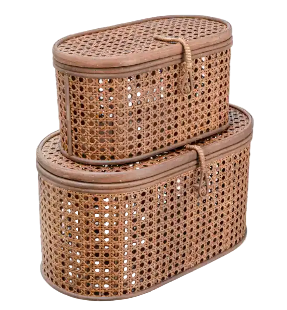 Decorative Woven Rattan Boxes