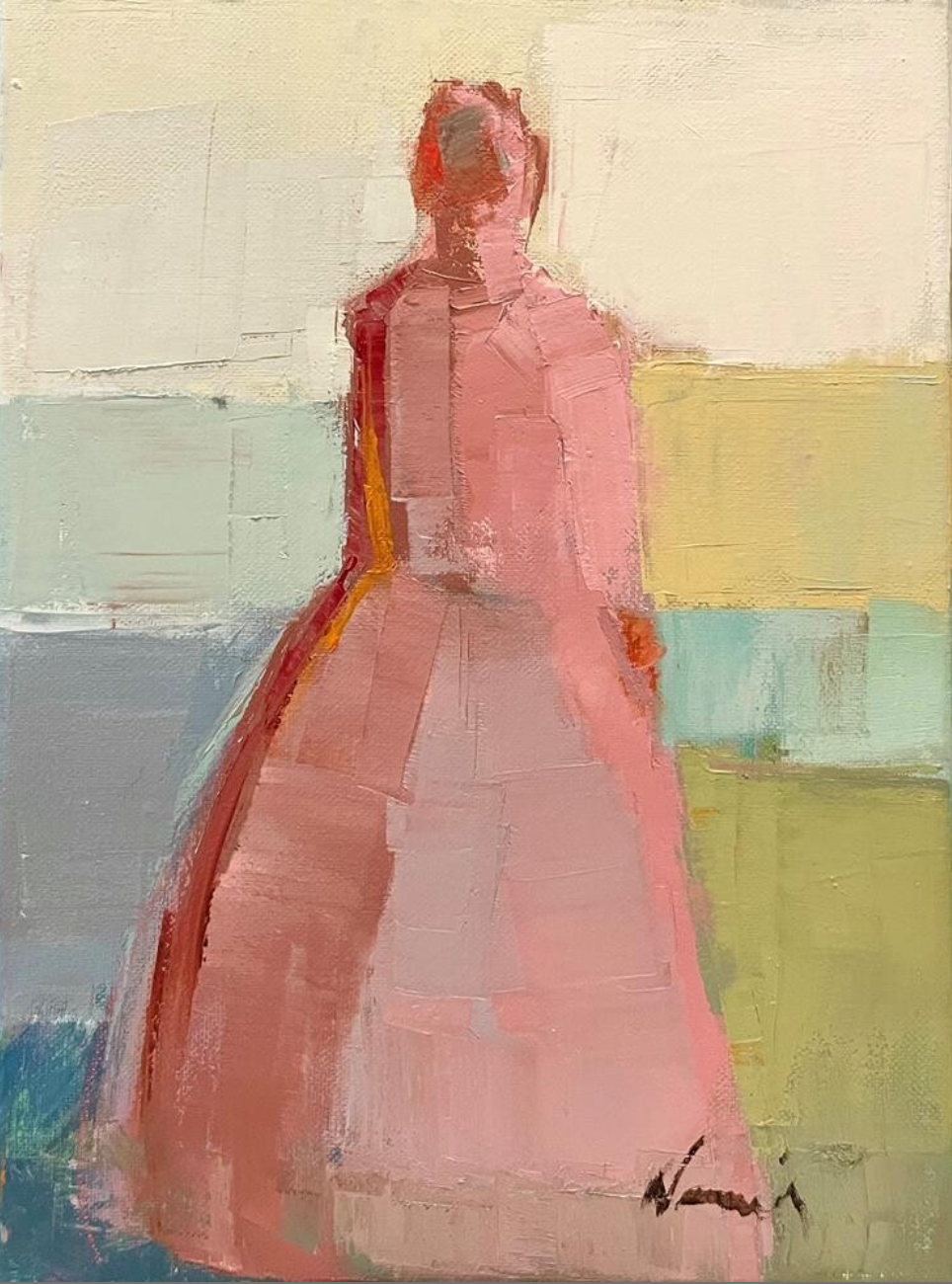 Girl in Pink Dress