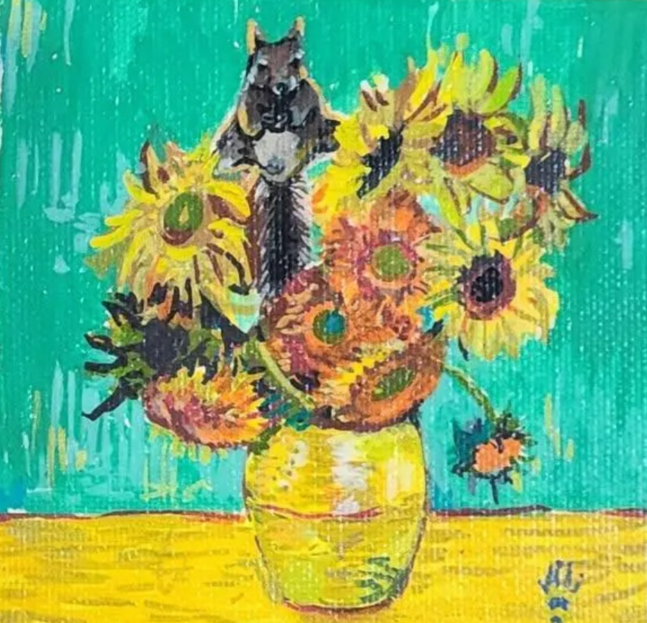 When Squirrel Meets Van Gogh