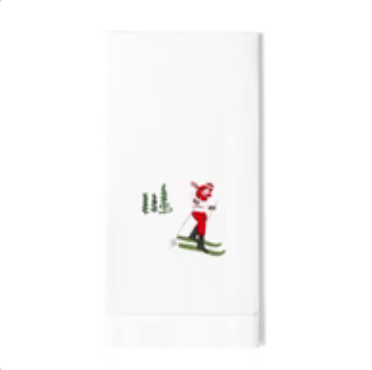 Skier Hand Towel