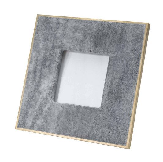 Marble with Brass Trim Picture Frame