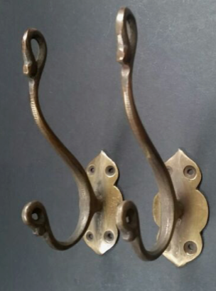 Vintage - Brass Wall Hooks